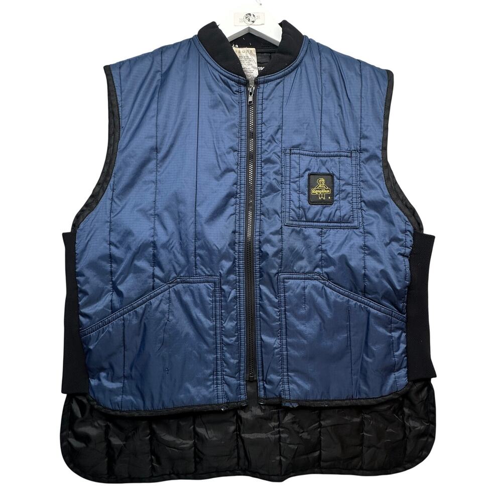 Refrigiwear 0599R Coolerwear Vest Men XL Insulated Water Repellent Navy Full Zip